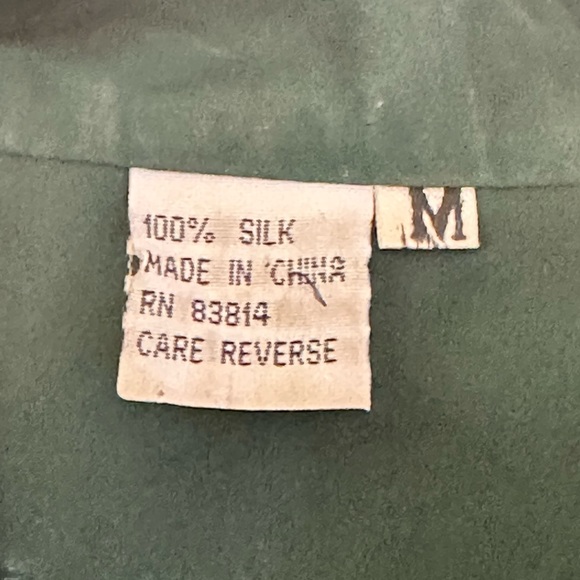 Fuda International Vintage Silk Bomber Jacket Green size M - Picture 2 of 11